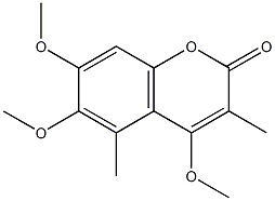 3,5-Dimethyl-4,6,7-trimethoxycoumarin Structure