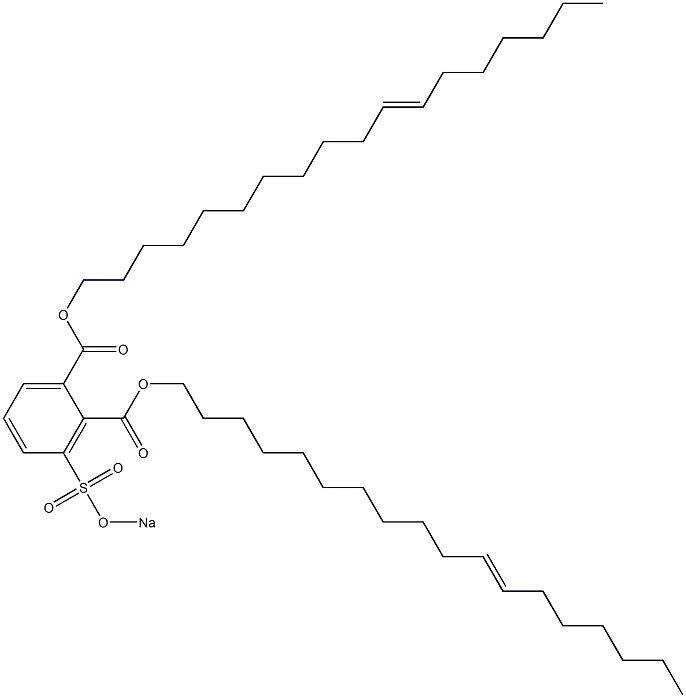 3-(Sodiosulfo)phthalic acid di(11-octadecenyl) ester 구조식 이미지