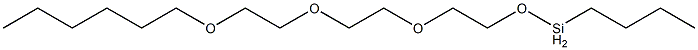 Butyl[2-[2-[2-(hexyloxy)ethoxy]ethoxy]ethoxy]silane Structure