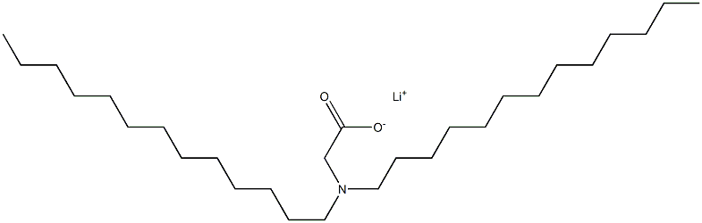 N,N-Ditridecylglycine lithium salt 구조식 이미지