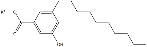 3-Decyl-5-hydroxybenzoic acid potassium salt Structure