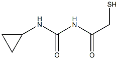 1-Cyclopropyl-3-(mercaptoacetyl)urea 구조식 이미지