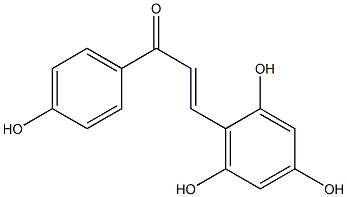 (E)-2,4,4',6-Tetrahydroxychalcone 구조식 이미지