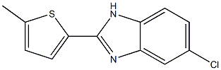 5-Chloro-2-(5-methylthiophen-2-yl)-1H-benzimidazole Structure