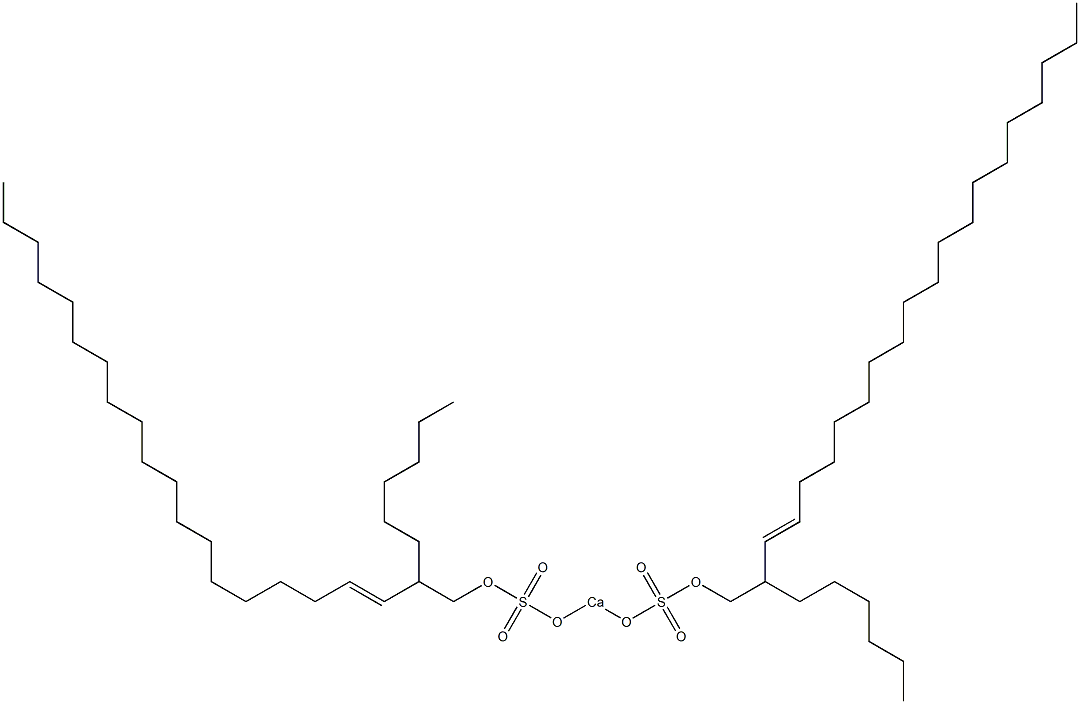 Bis(2-hexyl-3-henicosenyloxysulfonyloxy)calcium Structure