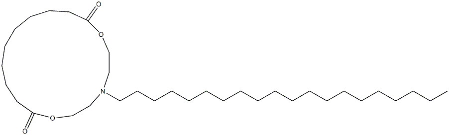 5-Icosyl-5-aza-2,8-dioxacyploheptadecane-1,9-dione 구조식 이미지