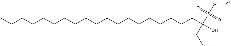 4-Hydroxytricosane-4-sulfonic acid potassium salt Structure