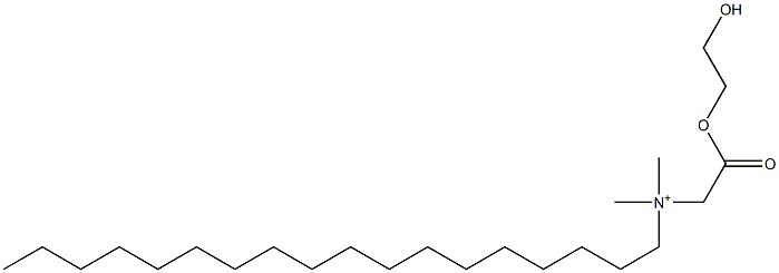 N-(2-Hydroxyethoxycarbonylmethyl)-N,N-dimethyl-1-octadecanaminium Structure