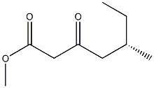 [S,(+)]-5-Methyl-3-oxoheptanoic acid methyl ester Structure