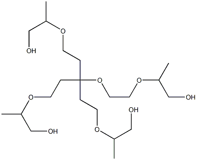 Tetraoxyethylene monooxypropylene glycol monomethyl ether 구조식 이미지