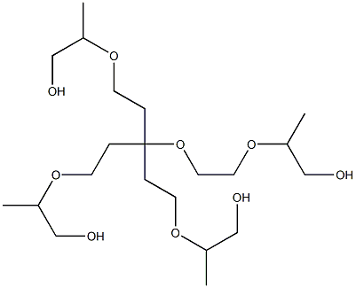 Tetraoxyethylene monooxypropylene glycol monomethyl ether Structure