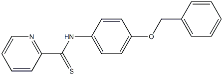 N-[4-Benzyloxyphenyl]pyridine-2-carbothioamide 구조식 이미지