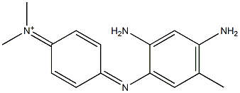 N-[4-[(2,4-Diamino-5-methylphenyl)imino]-2,5-cyclohexadien-1-ylidene]-N-methylmethanaminium Structure