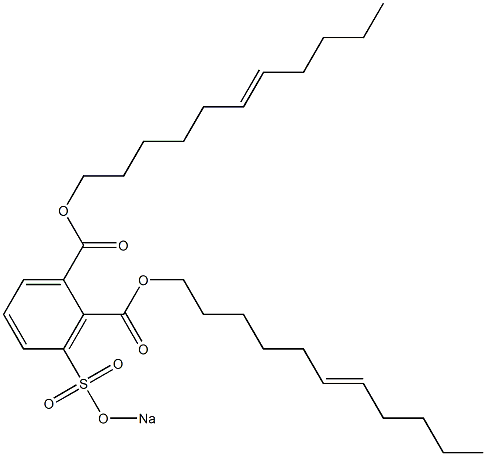 3-(Sodiosulfo)phthalic acid di(6-undecenyl) ester Structure