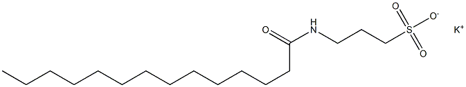 3-Tetradecanoylamino-1-propanesulfonic acid potassium salt 구조식 이미지