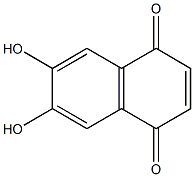 6,7-Dihydroxy-1,4-naphthoquinone Structure