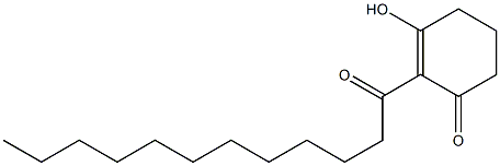 2-Dodecanoyl-3-hydroxy-2-cyclohexen-1-one Structure