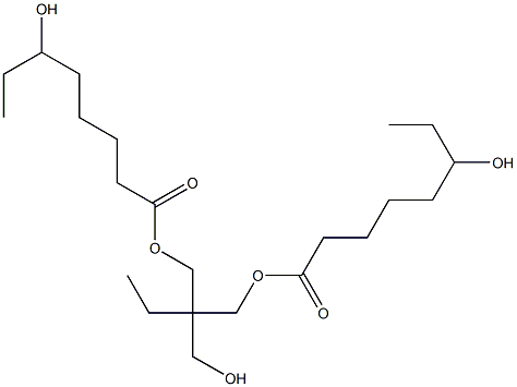 Bis(6-hydroxyoctanoic acid)2-ethyl-2-(hydroxymethyl)-1,3-propanediyl ester Structure