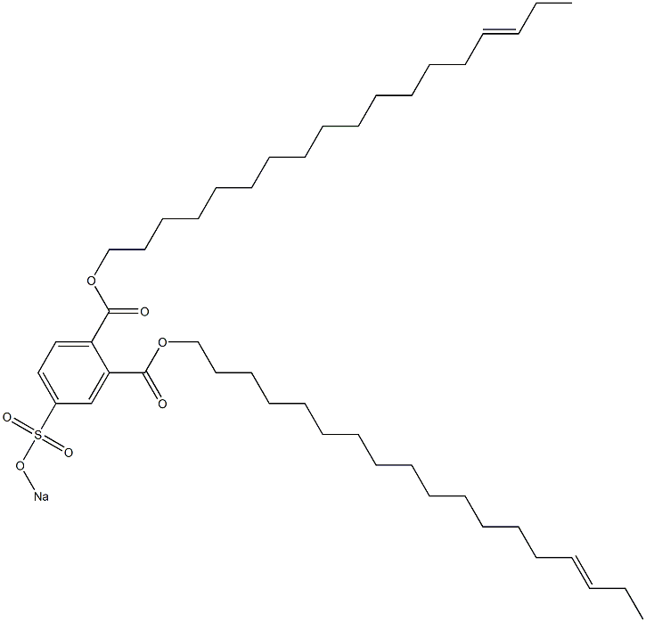 4-(Sodiosulfo)phthalic acid di(15-octadecenyl) ester 구조식 이미지