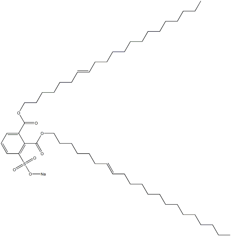 3-(Sodiosulfo)phthalic acid di(7-henicosenyl) ester 구조식 이미지