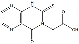 1,2,3,4-Tetrahydro-4-oxo-2-thioxopteridine-3-acetic acid 구조식 이미지