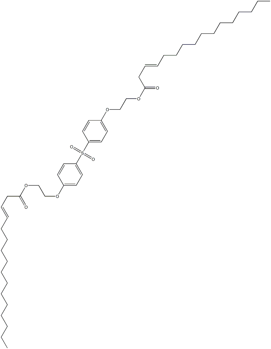 Bis[4-[2-(3-hexadecenoyloxy)ethoxy]phenyl] sulfone 구조식 이미지