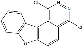 1,4-Dichloro-2,3-diaza-7-oxa-7H-benzo[c]fluorene Structure