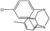 2-Methyl-8-chloro-6H,12H-5,11-methanodibenzo[b,f][1,5]diazocine 구조식 이미지