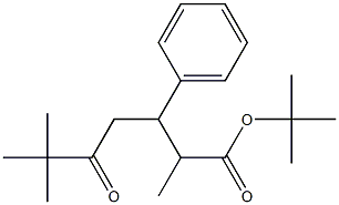 3-Phenyl-2,6,6-trimethyl-5-oxoheptanoic acid tert-butyl ester Structure