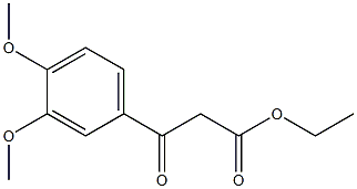 3-(3,4-Dimethoxyphenyl)-3-oxopropanoic acid ethyl ester 구조식 이미지