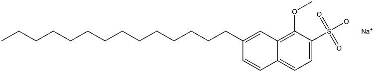 1-Methoxy-7-tetradecyl-2-naphthalenesulfonic acid sodium salt Structure