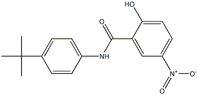 2-Hydroxy-5-nitro-N-(4-tert-butylphenyl)benzamide Structure