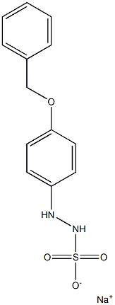 2-[p-(Benzyloxy)phenyl]hydrazinesulfonic acid sodium salt 구조식 이미지