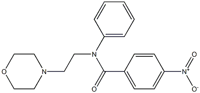 N-(2-Morpholinoethyl)-4-nitrobenzanilide 구조식 이미지