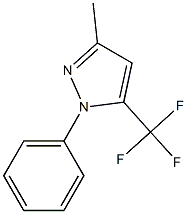 1-Phenyl-3-methyl-5-(trifluoromethyl)-1H-pyrazole 구조식 이미지