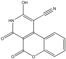 3,4-Dihydro-2-hydroxy-4,5-dioxo-5H-[1]benzopyrano[3,4-c]pyridine-1-carbonitrile Structure