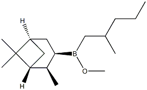 (2-Methylpentyl)[(1R,2R,3R,5S)-2,6,6-trimethylbicyclo[3.1.1]heptan-3-yl](methoxy)borane Structure