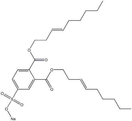 4-(Sodiosulfo)phthalic acid di(3-nonenyl) ester Structure