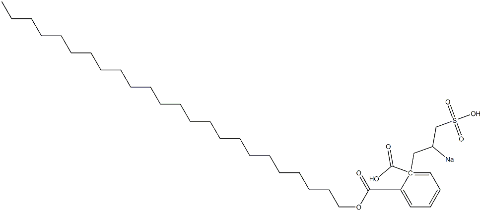 Phthalic acid 1-tetracosyl 2-(2-sodiosulfopropyl) ester Structure