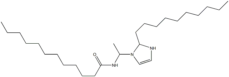 1-(1-Lauroylaminoethyl)-2-decyl-4-imidazoline 구조식 이미지