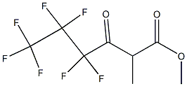 2-Methyl-3-oxo-4,4,5,5,6,6,6-heptafluorohexanoic acid methyl ester Structure