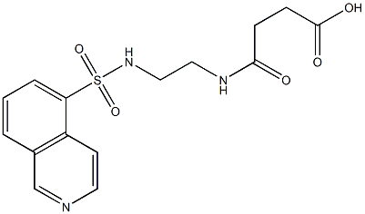 4-[2-(5-Isoquinolinylsulfonylamino)ethylamino]-4-oxobutyric acid Structure