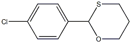 2-(4-Chlorophenyl)-1,3-oxathiane Structure