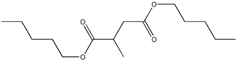 2-Methylsuccinic acid dipentyl ester Structure