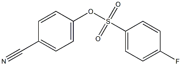 4-Fluorobenzenesulfonic acid 4-cyanophenyl ester Structure