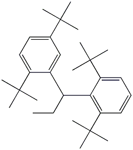 1-(2,5-Di-tert-butylphenyl)-1-(2,6-di-tert-butylphenyl)propane 구조식 이미지