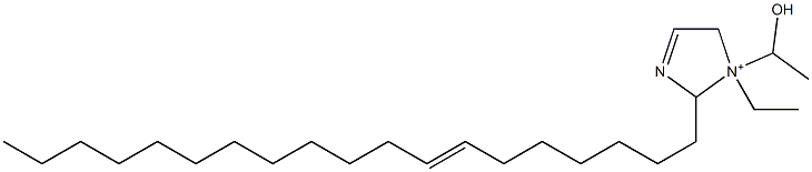 1-Ethyl-1-(1-hydroxyethyl)-2-(7-nonadecenyl)-3-imidazoline-1-ium Structure