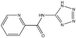 N-(1H-Tetrazol-5-yl)pyridine-2-carboxamide 구조식 이미지