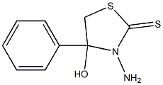 3-Amino-4-hydroxy-4-phenylthiazolidine-2-thione Structure