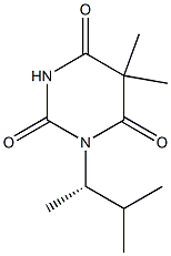 5,5-Dimethyl-1-[(S)-1,2-dimethylpropyl]barbituric acid 구조식 이미지